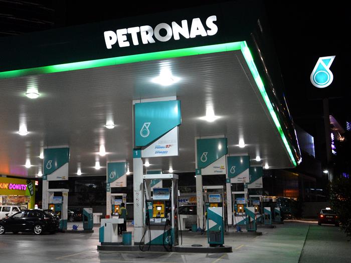 Знак автозаправочной станции Petronas